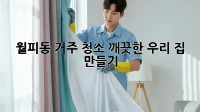 월피동 거주 청소🧹✨ 깨끗한 우리 집 만들기